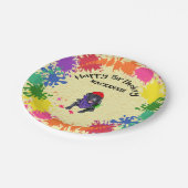Assiettes En Carton Black Labrador Retriever Art Birday Party (Angle)