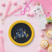 Assiettes En Carton Black Lightning Heroes (Fête)