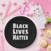 Assiettes En Carton Black Lives Matter BLM (Fête)