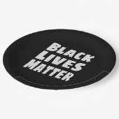 Assiettes En Carton Black Lives Matter BLM (Angle)