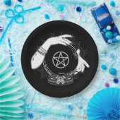 Assiettes En Carton Black Mystic Fortune Teller Mystical Crystal Ball (Fête)
