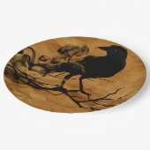 Assiettes En Carton Black Raven Magie Halloween Party (Angle)