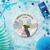 Assiettes En Carton Black Tan Brussels Griffon Chien fête d'anniversai (Fête)