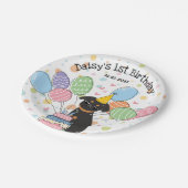 Assiettes En Carton Black Tan Brussels Griffon Chien fête d'anniversai (Angle)