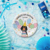 Assiettes En Carton Black Tan Cavalier King Charles Spaniel Anniversai (Fête)