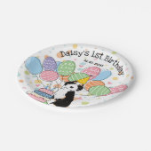 Assiettes En Carton Black Tri Aussiedoodle Anniversaire Plaques papier (Angle)