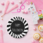 Assiettes En Carton Black & White Fun Whimschipes Party (Fête)
