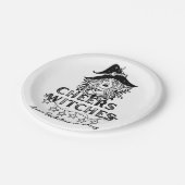 Assiettes En Carton Black Witches Halloween Bachelorette Party (Angle)