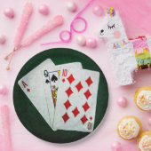 Assiettes En Carton Blackjack 21 point - As, Queen, Ten (Fête)