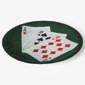 Assiettes En Carton Blackjack 21 point - As, Ten, Ten (Angle)