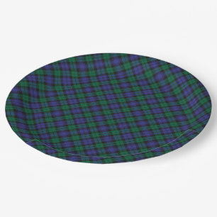 Assiettes En Carton Blackwatch Tartan Royal Scottish Plaid Motif