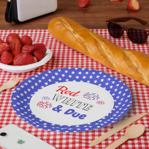 Assiettes En Carton Blanc rouge et échéance