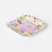 Assiettes En Carton Blanc Sirènes (Angulaire)