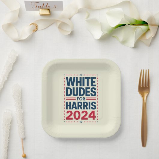 Assiettes En Carton Blancs Pour Harris-2024 (Mariage)
