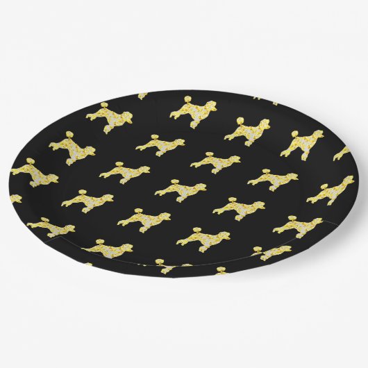 ASSIETTES EN CARTON BLÉ POODLE (Angle)