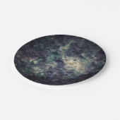 Assiettes En Carton Bleak Galaxy Space Rock fête d'anniversaire (Angle)