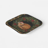 Assiettes En Carton BlessedYuleCat (Angulaire)