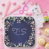 Assiettes En Carton Bleu (Fête)