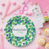 Assiettes En Carton Bleu. (Fête)