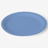 Assiettes En Carton Bleu (Angle)