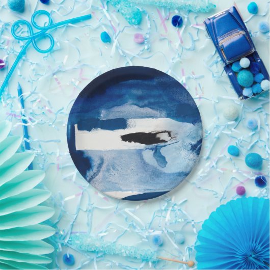 Assiettes En Carton Bleu Amore II (Fête)