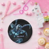 Assiettes En Carton Bleu Beetle Leaping Caractère Art (Fête)