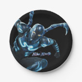 Assiettes En Carton Bleu Beetle Leaping Caractère Art (Devant)