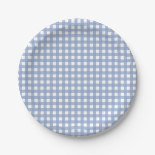 Assiettes En Carton Bleu bleu de sérénité de guingan