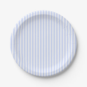 Assiettes En Carton Bleu bleu pâle ciel bleu et blanc