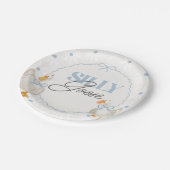 Assiettes En Carton Bleu Bow Silly Goose Coquette Anniversaire (Angle)