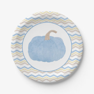 Assiettes En Carton Bleu Citrouille Automne Anniversaire Plaques de fê