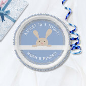 Assiettes En Carton Bleu clair