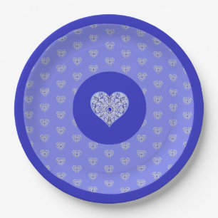 Assiettes En Carton Bleu de dentelle en céramique de Grèce