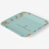 Assiettes En Carton bleu de vol (Angulaire)