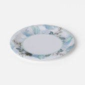 Assiettes En Carton Bleu Dusty (Angle)