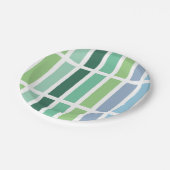 Assiettes En Carton Bleu et vert (Angle)