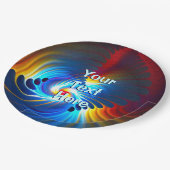 Assiettes En Carton Bleu gravitationnel (Angle)