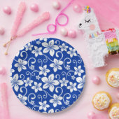 ASSIETTES EN CARTON BLEU HAWAII (BLEU ROYAL) (Fête)