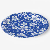 ASSIETTES EN CARTON BLEU HAWAII (BLEU ROYAL) (Angle)
