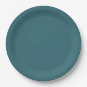 Assiettes En Carton Bleu ocre (Turquoise foncé, Aqua profond, Vert-Ble (Devant)