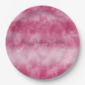 Assiettes En Carton Bleu Pink Ombre (Devant)