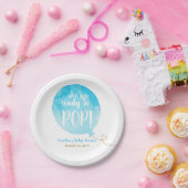 Assiettes En Carton Bleu Prêt à pop Balloon Baby Boy Douche (Fête)