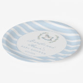 Assiettes En Carton Bleu rocking cheval bohème bébé garçon douche (Angle)