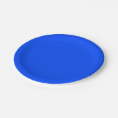 Assiettes En Carton Bleu (RYB) (couleur solide) (Angle)