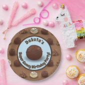 Assiettes En Carton Bleu superbe de fête d'anniversaire de fabrication (Fête)