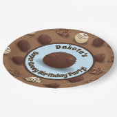 Assiettes En Carton Bleu superbe de fête d'anniversaire de fabrication (Angle)