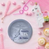 Assiettes En Carton Bleue Bleue Cute Quatrièmement Anniversaire (Fête)