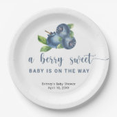 Assiettes En Carton Bleuets doux (Devant)