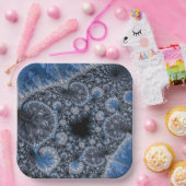 Assiettes En Carton Bleus Abstract (Fête)