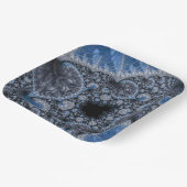 Assiettes En Carton Bleus Abstract (Angulaire)